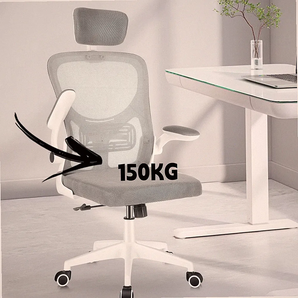OYAJIA Ergonomischer Bürostuhl, Drehstuhl, Chefsessel, Belastbarkeit bis 150 kg