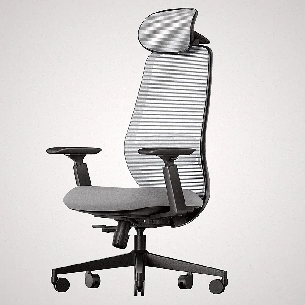 ProtoArc EC200 Ergonomischer Bürostuhl mit Verstellbarer Sitztiefe Grau