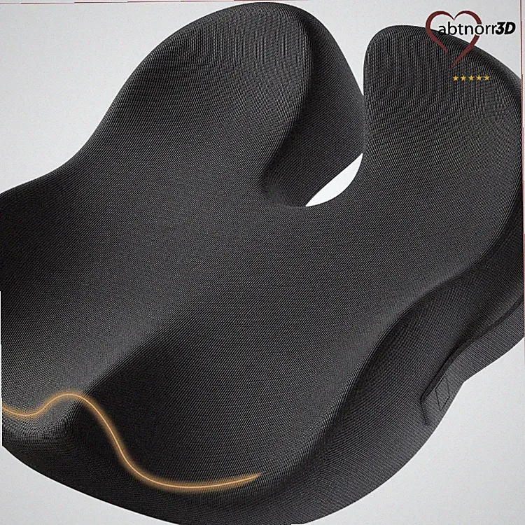 ProtoArc Ergonomisches Sitzkissen SC Butterfly für Bürostuhl, Schwarz 45,7x40,7