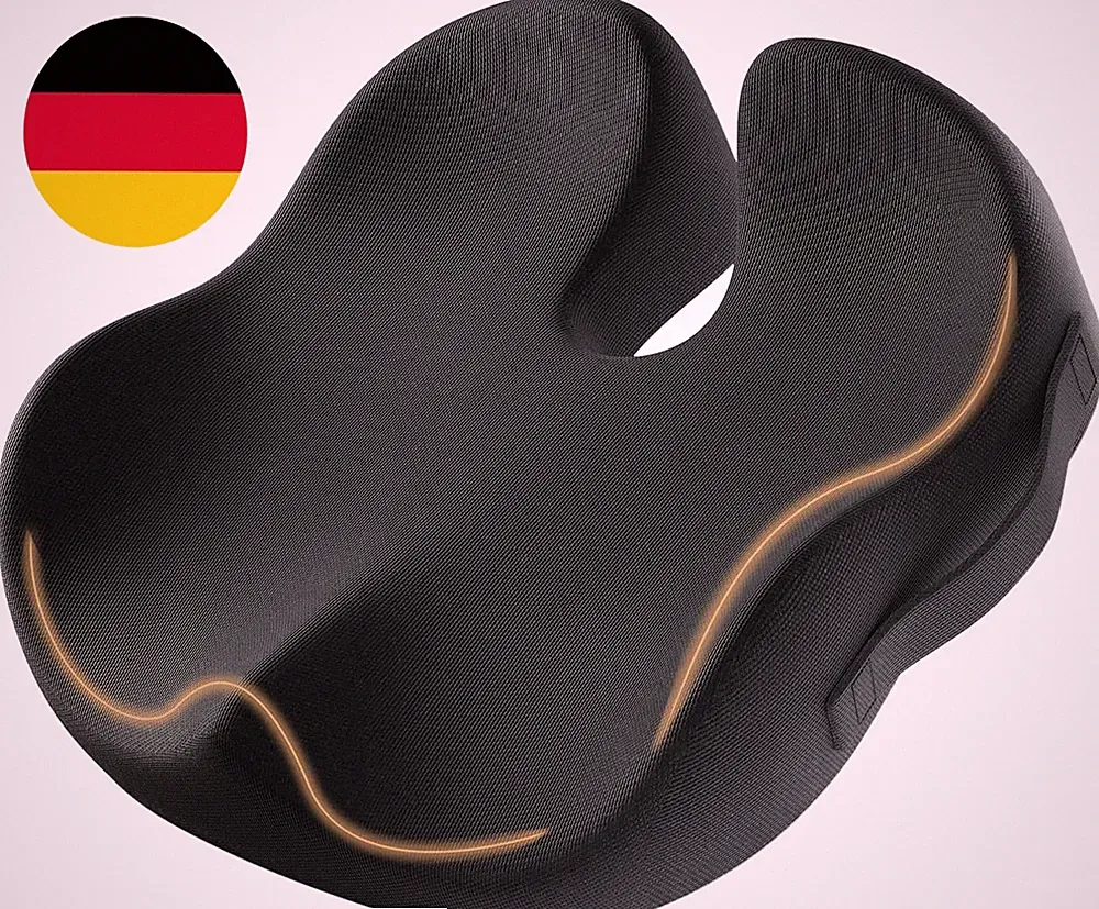 Protoarc Sitzkissen Bürostuhl Orthopädisch, Ergonomisches Steißbeinkissen Memory