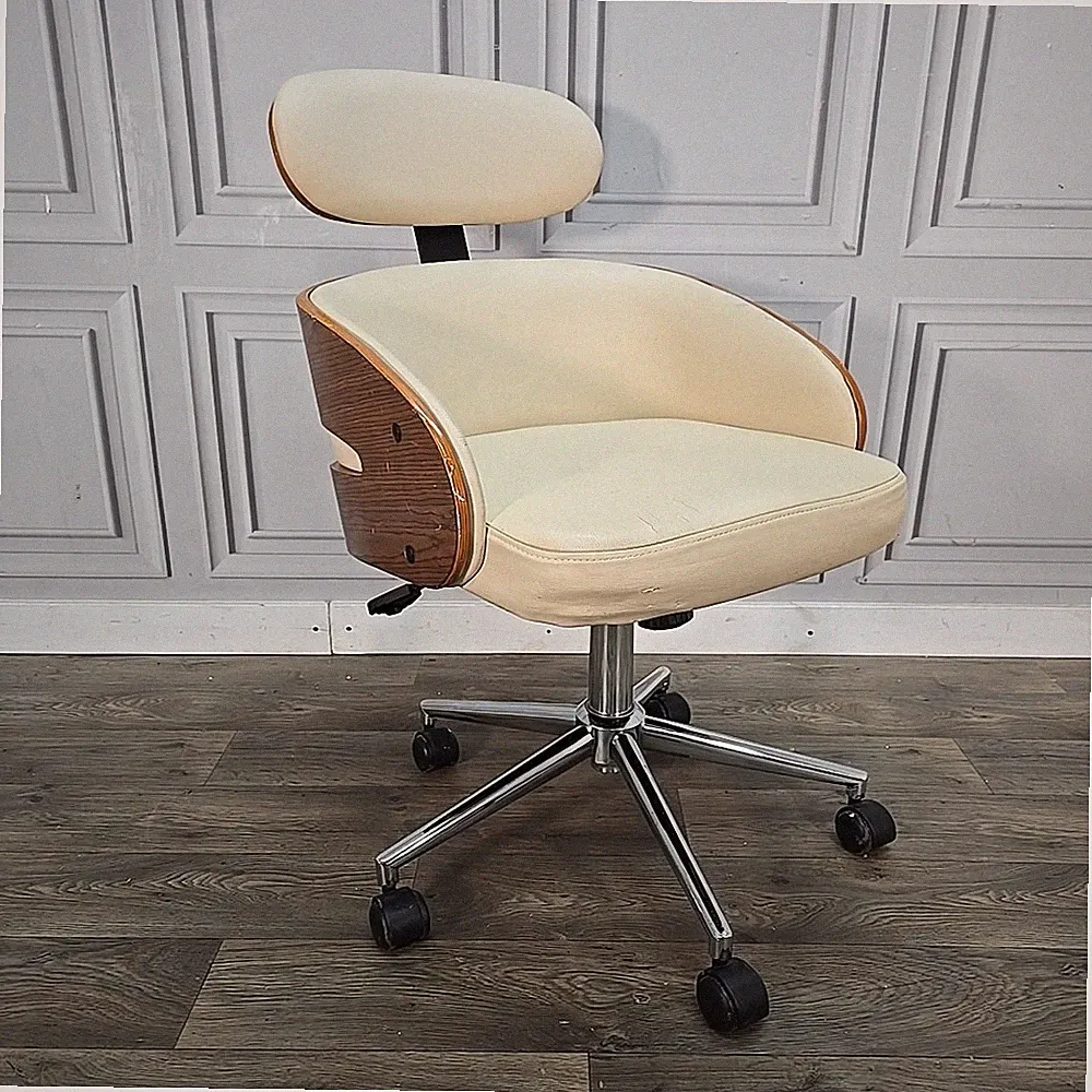 Retro Bugholz Bürostuhl Drehsitz - Mid Century Modern Eames Stil Vintage