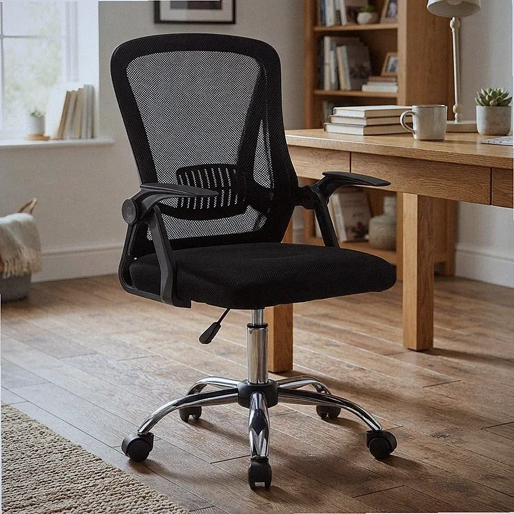Robuster Schreibtischdrehstuhl mit verstellbarer Höhe - perfekt für Zuhause oder Büro