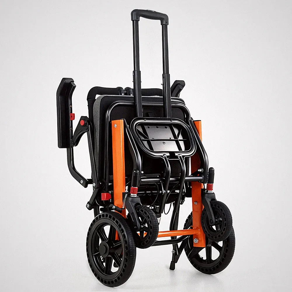 Rollstuhl faltbar ultra leicht 11kg,Transportrollstuhl mit klappbaren Fußstützen