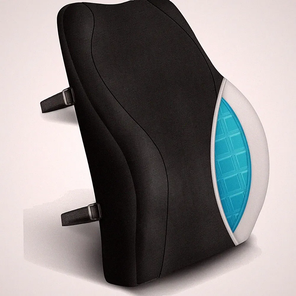 Rückenkissen Ergonomisch Gel Memory Schaum Lendenstütze Bürostuhl