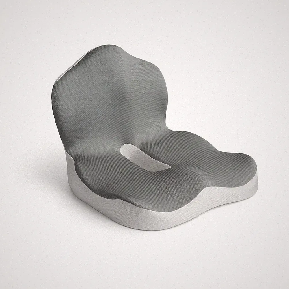 Rückenkissen mit Sitzkissen tragbar Lendenkissen ergonomisch für Bürostuhl