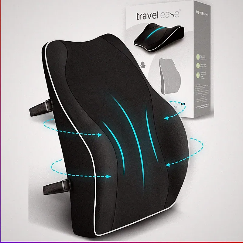 Rückenstütze Ergonomisch Memory Foam für Bürostuhl Anti-Statik Hautfreundlich