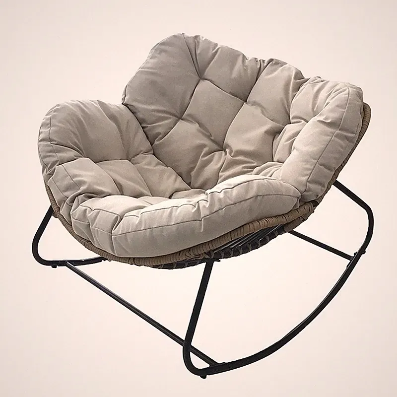 Schaukelstuhl Ergonomisch Schaukelsessel 150kg Relax Stuhl Lounge Schwingsessel
