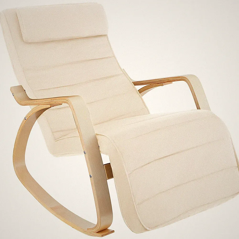 Schaukelstuhl Onda Schwingstuhl Relaxstuhl Relaxsessel beige B-Ware