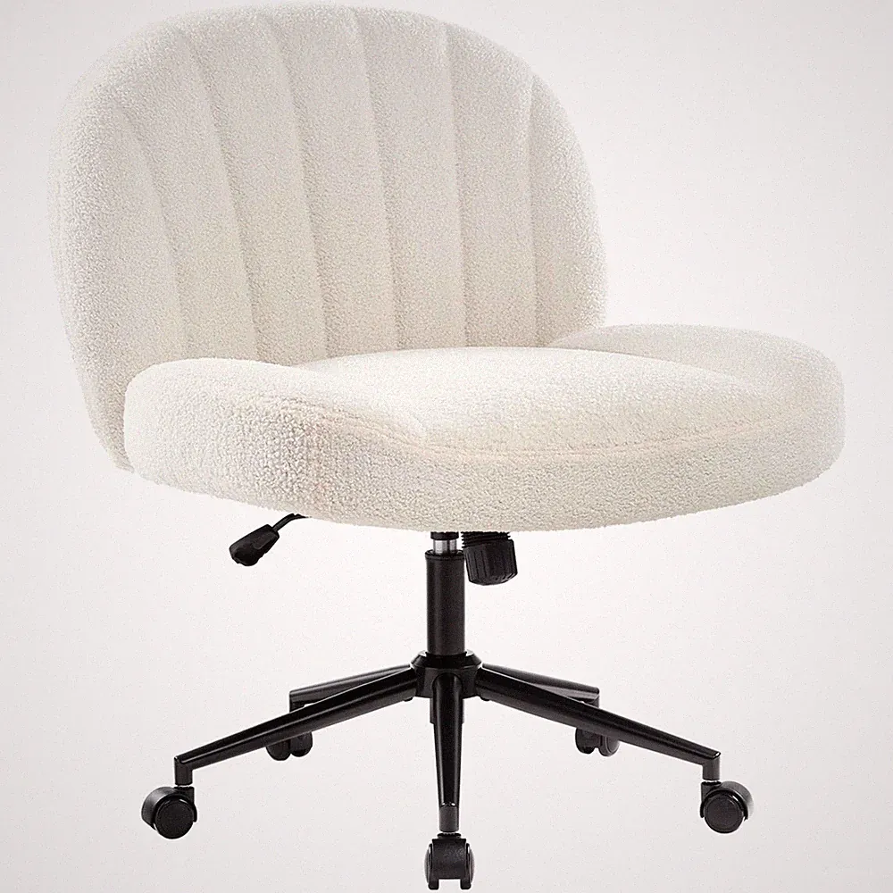 Schneidersitz Bürostuhl Ohne Armlehnen Breiter Sitz Ergonomisch 360° Drehung