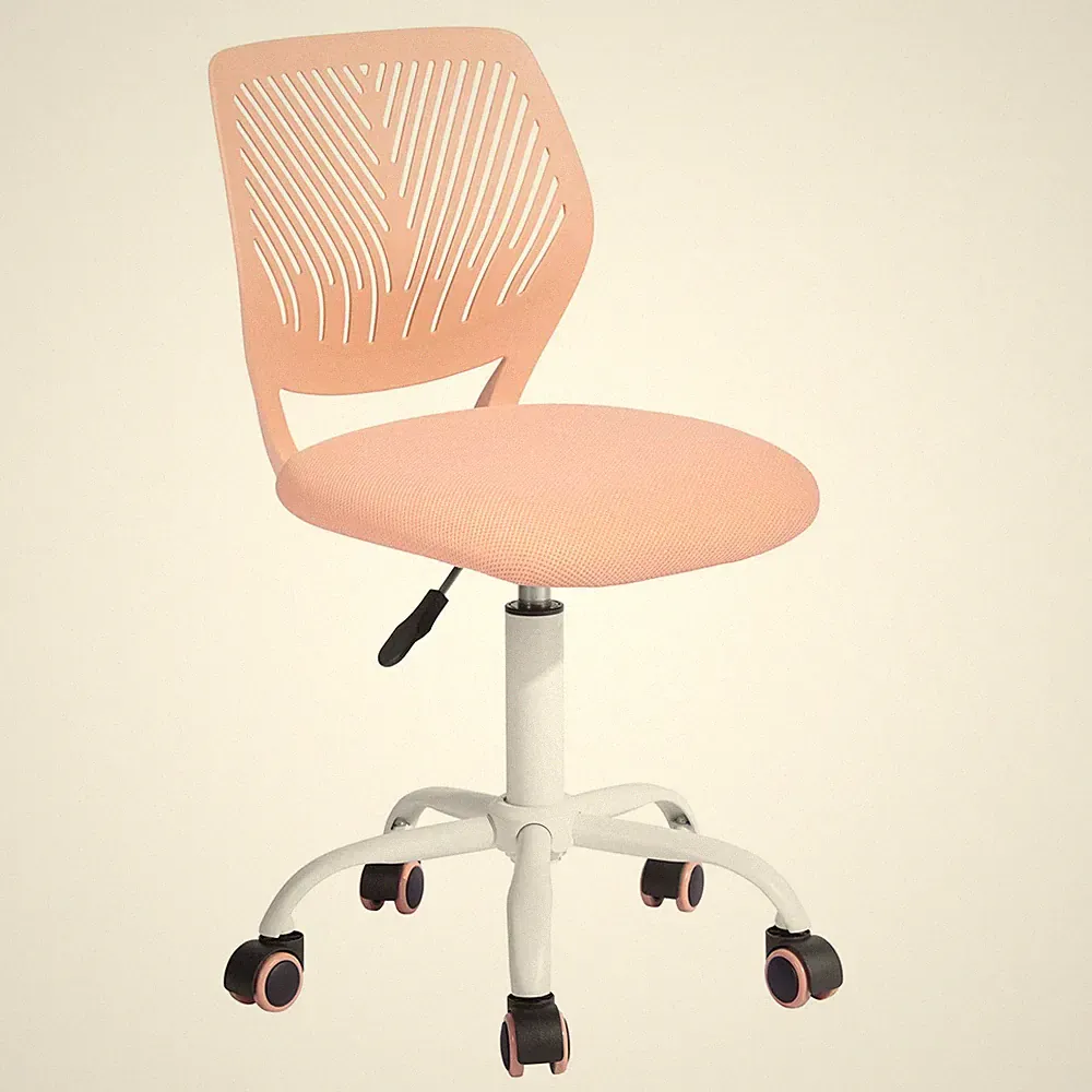 Schreibtisch Stuhl justierbarer Stoff Sitz Büro Stuhl Hellrosa