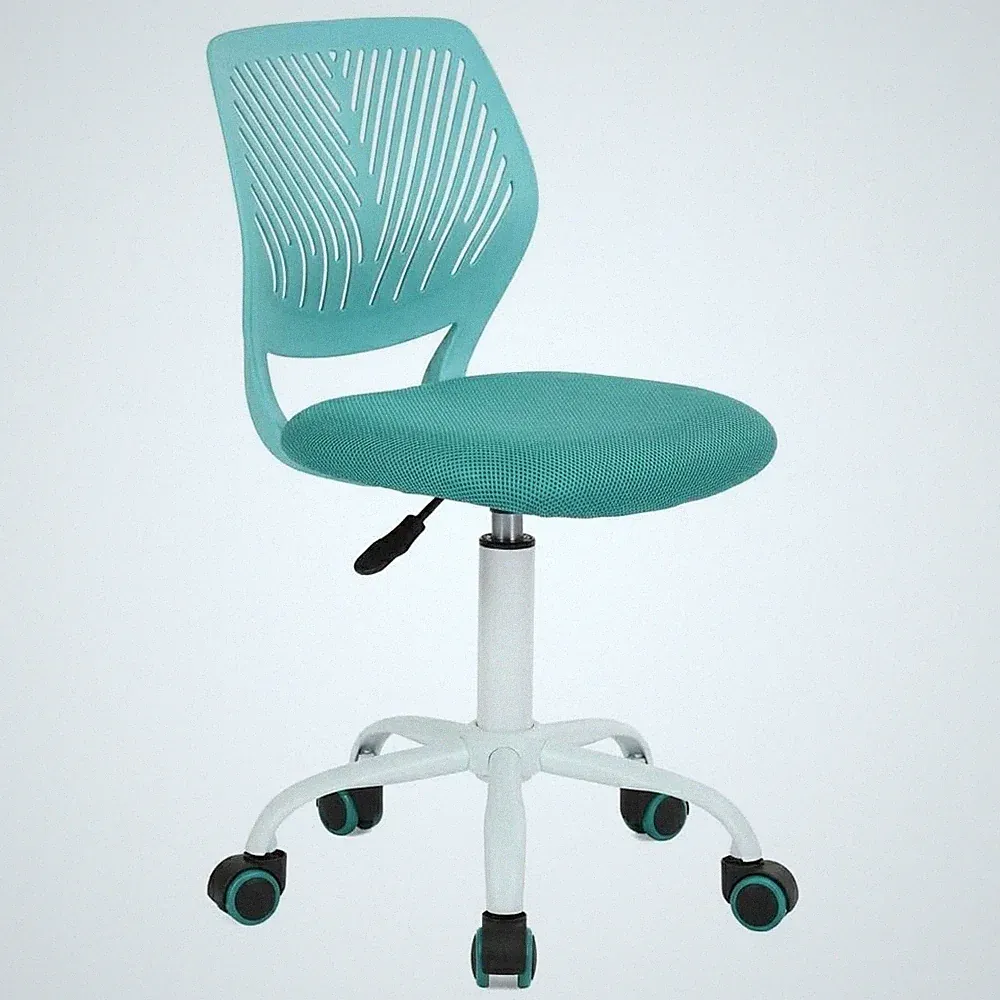 Schreibtischstuhl Verstellbarer drehbarer Bürostuhl Stoffsitz Ergonomischer A...
