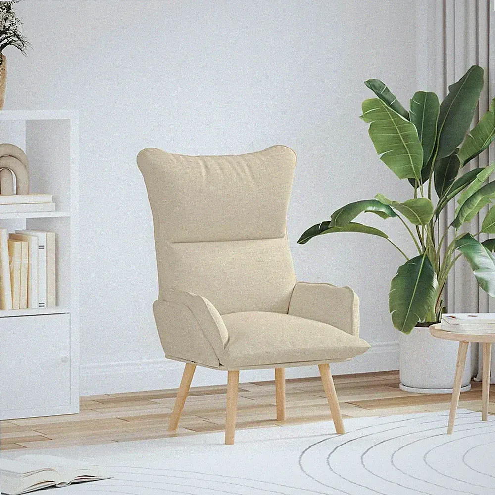 Sessel Stoff und Sperrholz Moderner Indoor Wohnzimmersessel Bürostuhl. vidaXL