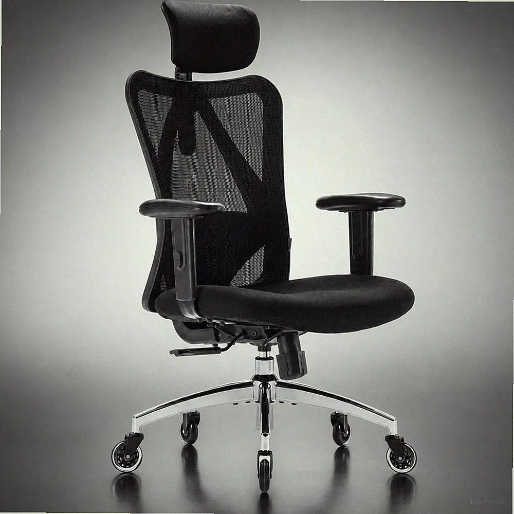 SIHOO Bürostuhl Ergonomisch Drehstuhl Lordosenstütze 150kg Wippfunktion NEU OVP
