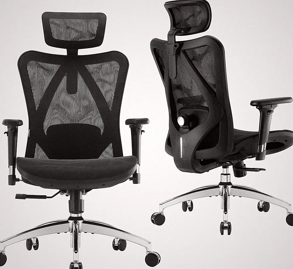 SIHOO M57 Ergonomischer Bürostuhl mit 3D-verstellbaren Armlehnen (Schwarz)