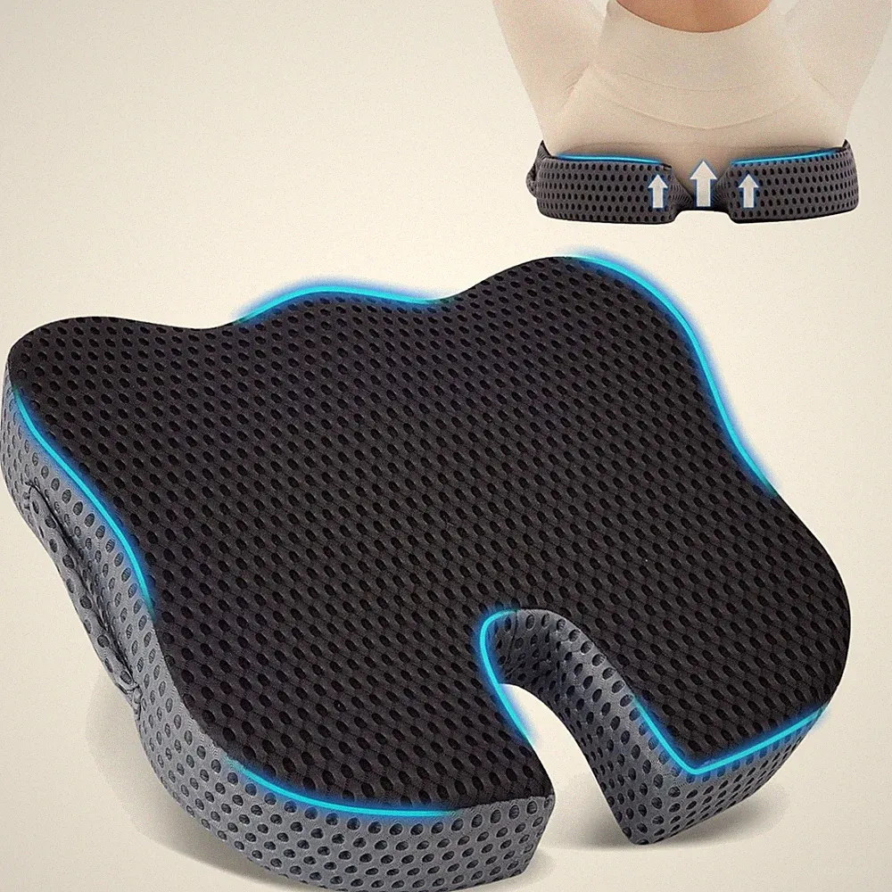 Sitzkissen Groß Ergonomisch Memory Foam Bürostuhl Rollstuhl Sitzpolster