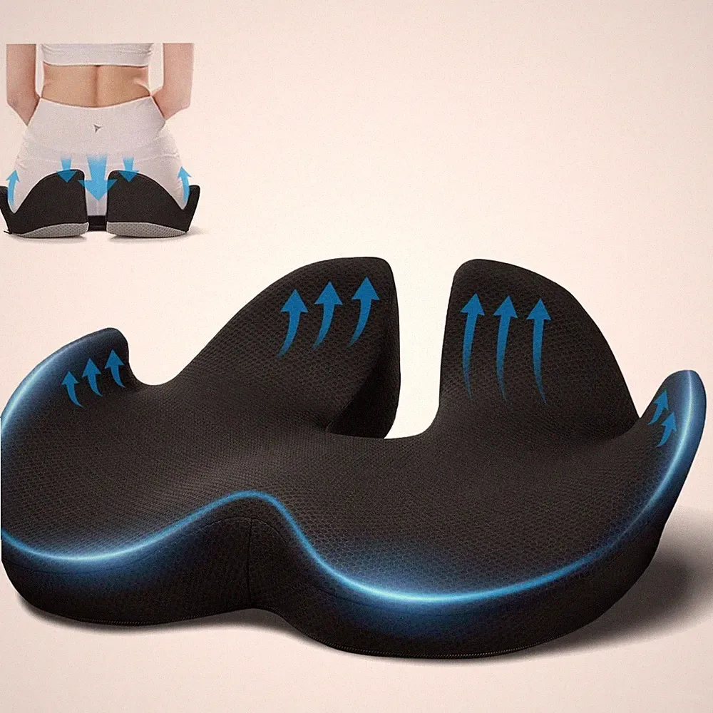 Sitzkissen Memory Foam Bürostuhl ergonomisch rutschfest atmungsaktiv