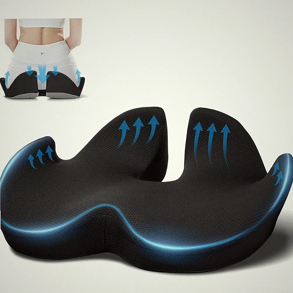 Sitzkissen Memory Foam Rutschfest ergonomisch Bürostuhl Homeoffice