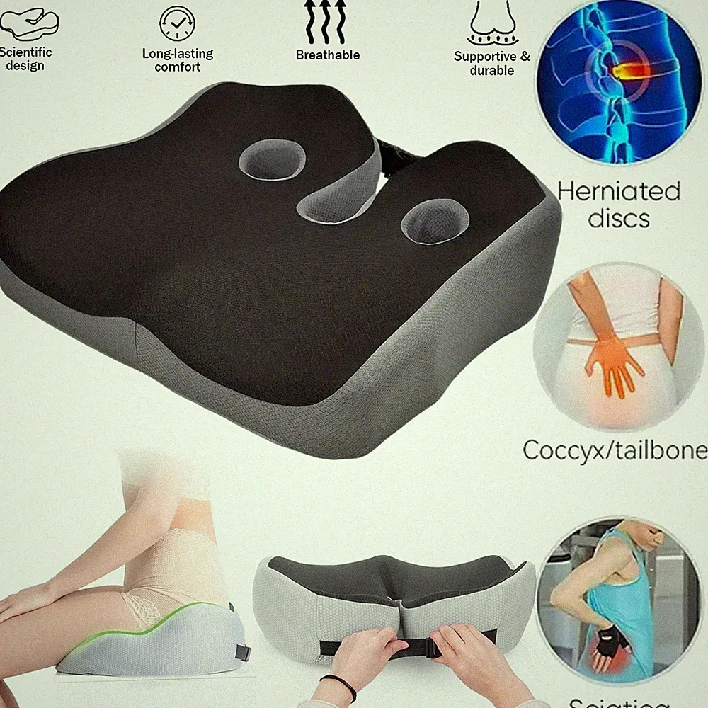 Sitzkissen Orthopädisch mit Memory-Schaum Sitzkissen Bürostuhl Steißbeinkissen