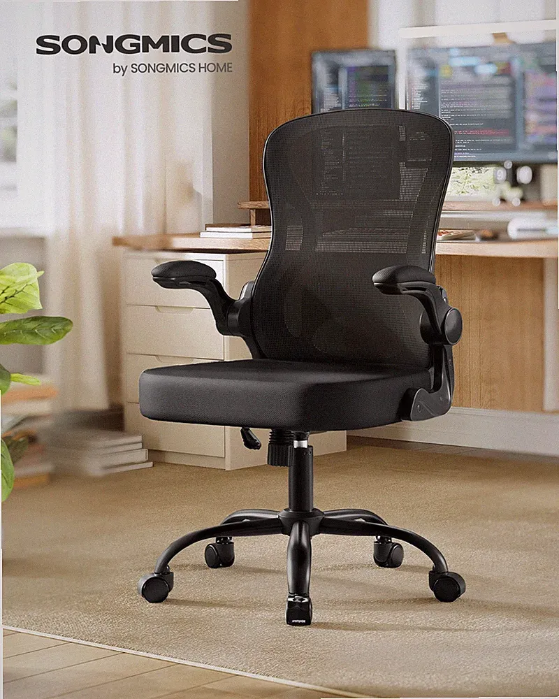 SONGMICS Bürostuhl ergonomisch, Drehstuhl mit Netzgewebe, Schreibtischstuhl