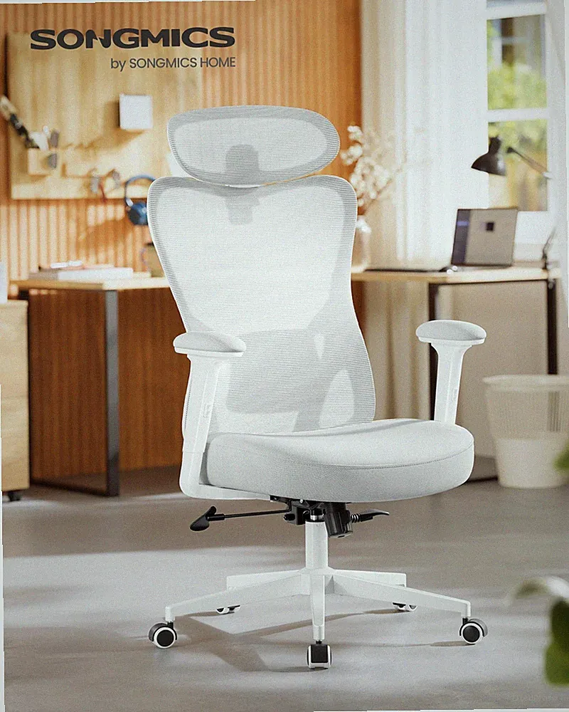 SONGMICS Bürostuhl ergonomisch, Schreibtischstuhl, Computerstuhl