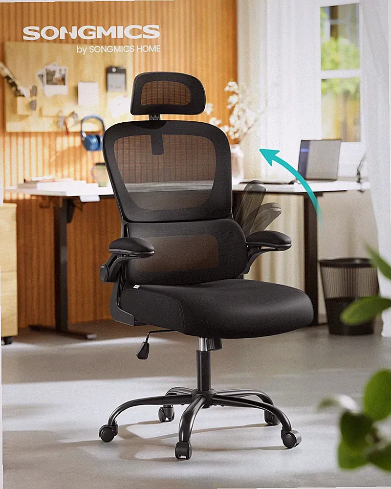 SONGMICS Bürostuhl, Schreibtischstuhl, ergonomischer Netzstuhl