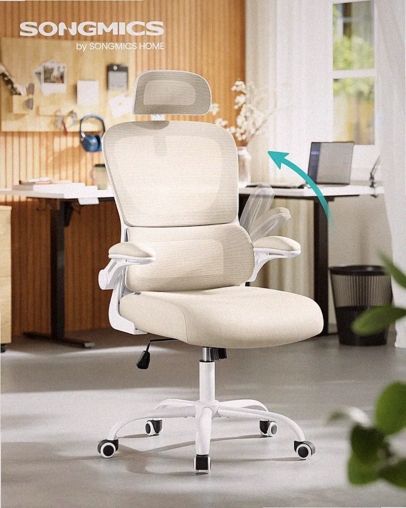 SONGMICS Bürostuhl, Schreibtischstuhl, ergonomischer Netzstuhl