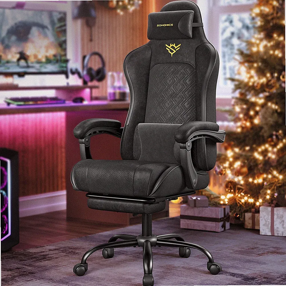 SONGMICS Gaming-Stuhl, Bürostuhl, Schreibtischstuhl, ergonomischer Gaming-Sessel