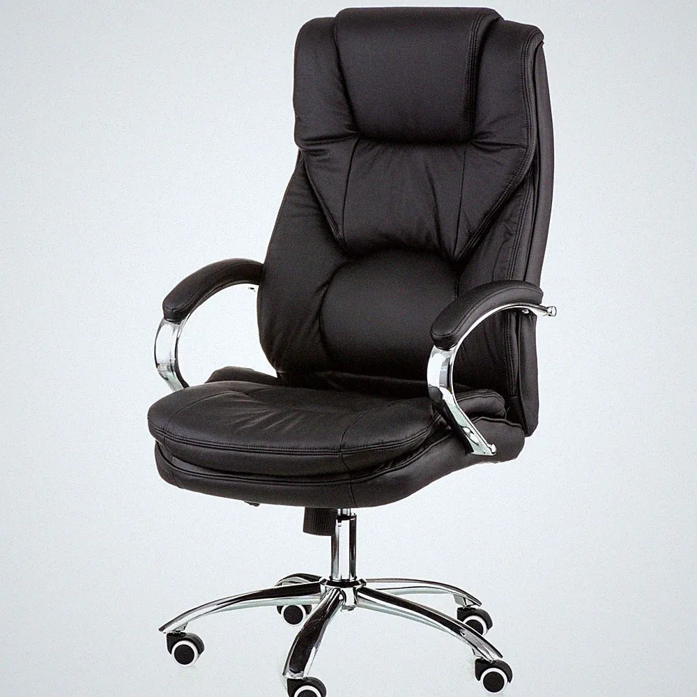Special4You Bürostuhl / Chefsessel / Ergonomischer /ECHTLEDER Rain black (E5999)