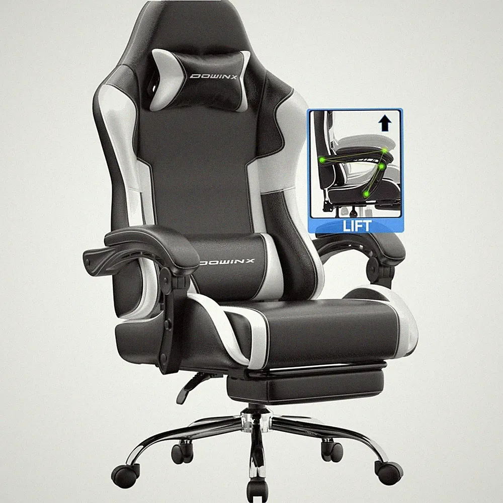 Stabiler Gamer Stuhl bis 180 kg belastbar, höhenverstellbar