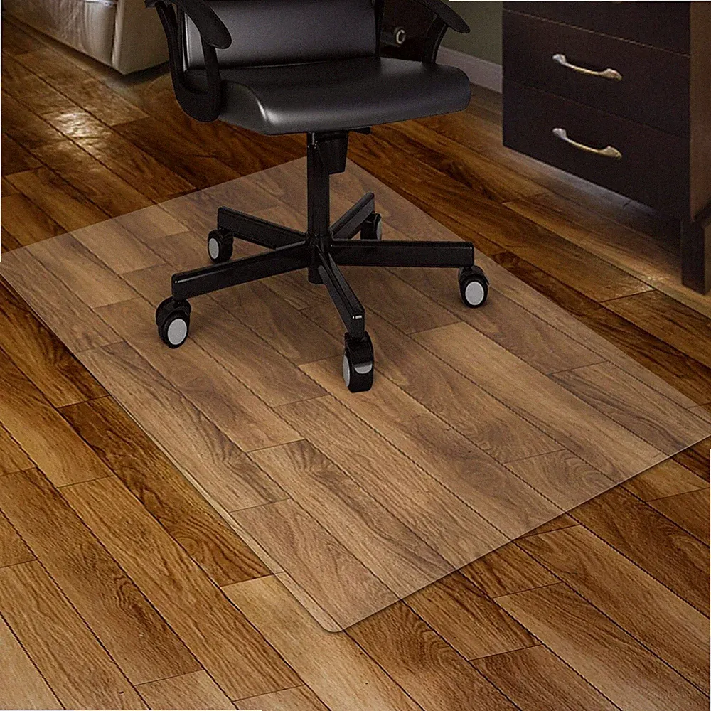 Stuhlmatte Hartboden 90x120cm transparent PVC Antirutsch Büro Fliesenschutz