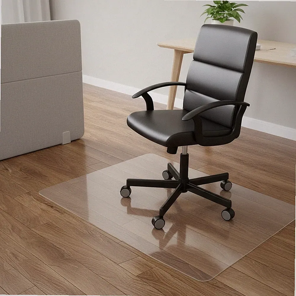 Stuhlmatte PVC 90x120cm transparent Hartboden Schutz Möbel Teppich