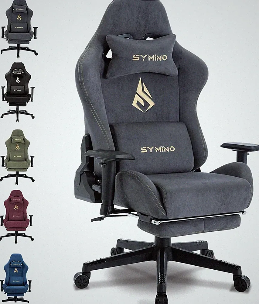 Symino Gaming Stuhl, Atmungsaktiver Bürostuhl Aus Hochwertigem Stoff, so Weich W