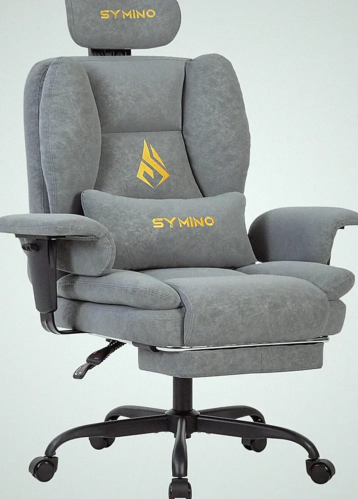 Symino Gaming Stuhl Chefsessel Bürostuhl Ergonomisch, Vintage-Pu-Leder Schreibti
