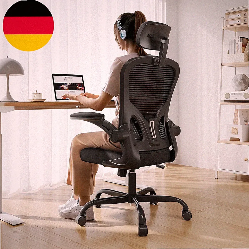 Synorla Schreibtischstuhl Bürostuhl Ergonomisch Mit 150 KG Tragkraft, Ergonomisc