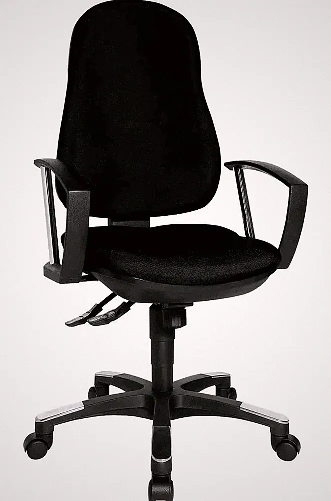 TOPSTAR Computerstuhl Bürostuhl ergonomisch 110kg schwarz Stoff ohne Armlehnen