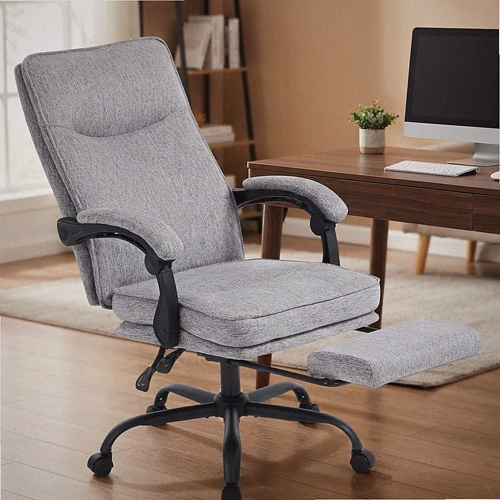 Ultimativer ergonomischer Home Office Stuhl mit Fußstütze - maximaler Komfort für 150 kg Benutzer