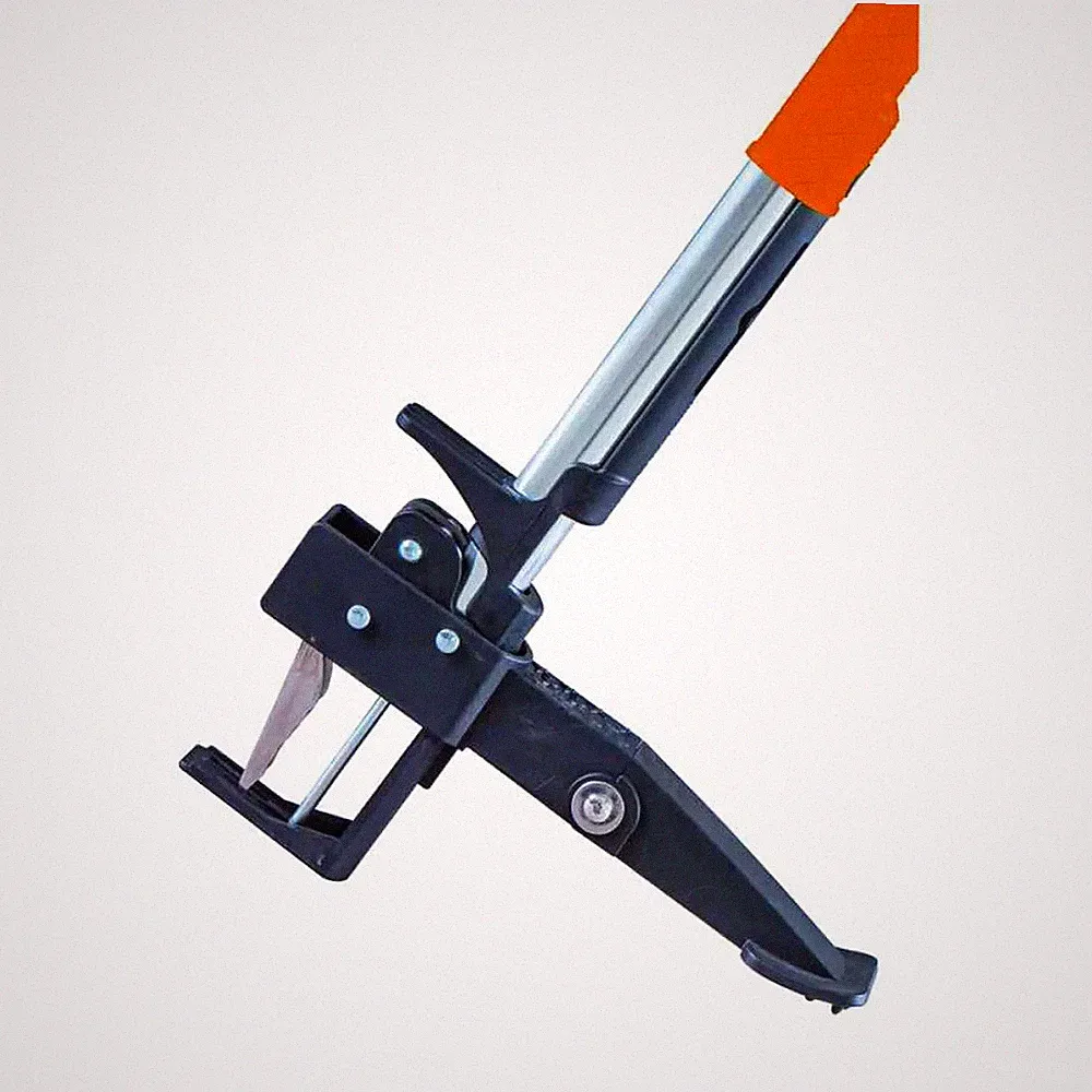 Unkrautstecher 100cm ergonomisch mit Griff schwarz orange Garten