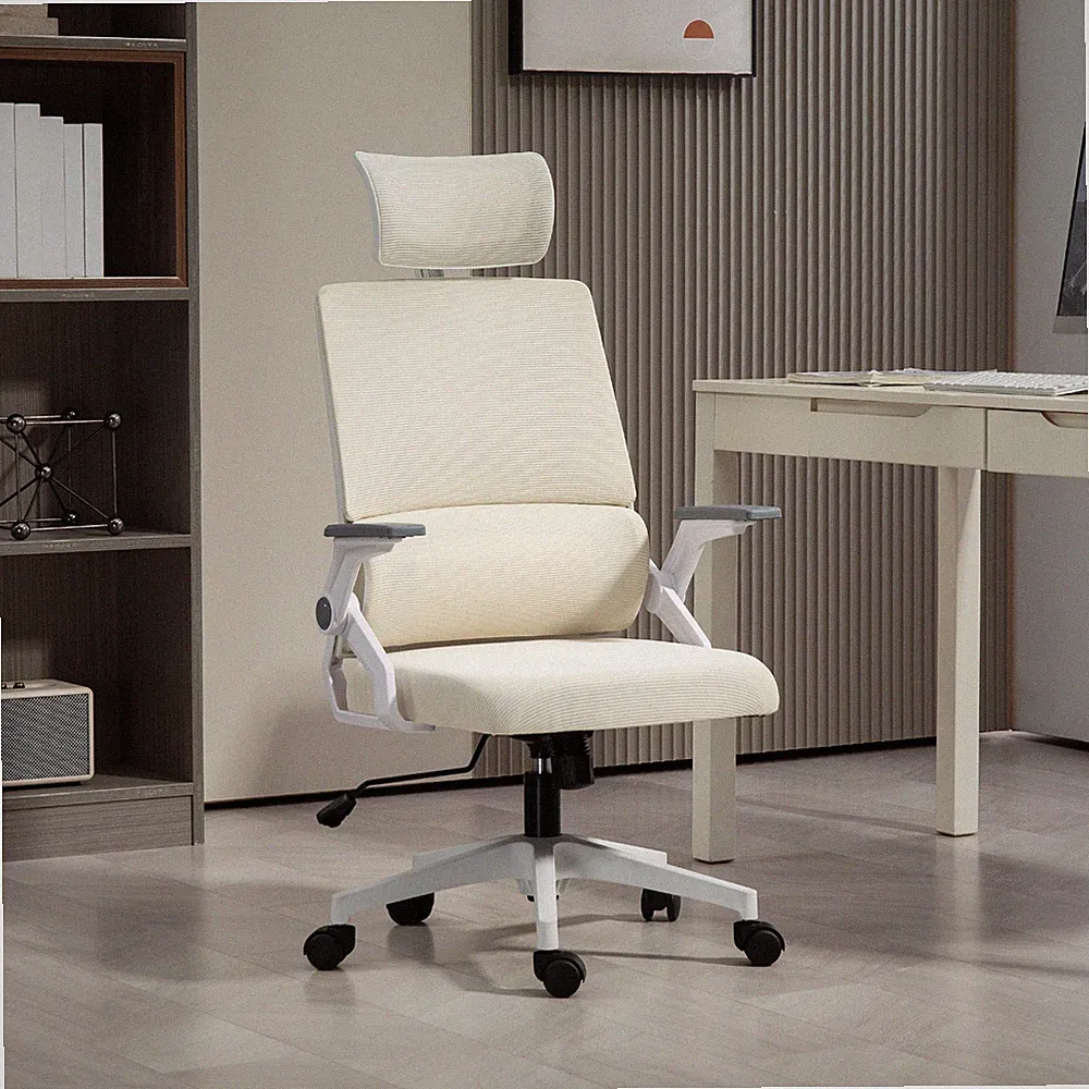 Vinsetto Bürostuhl Ergonomisch Schreibtischstuhl mit Verstellbar Kopfstütze