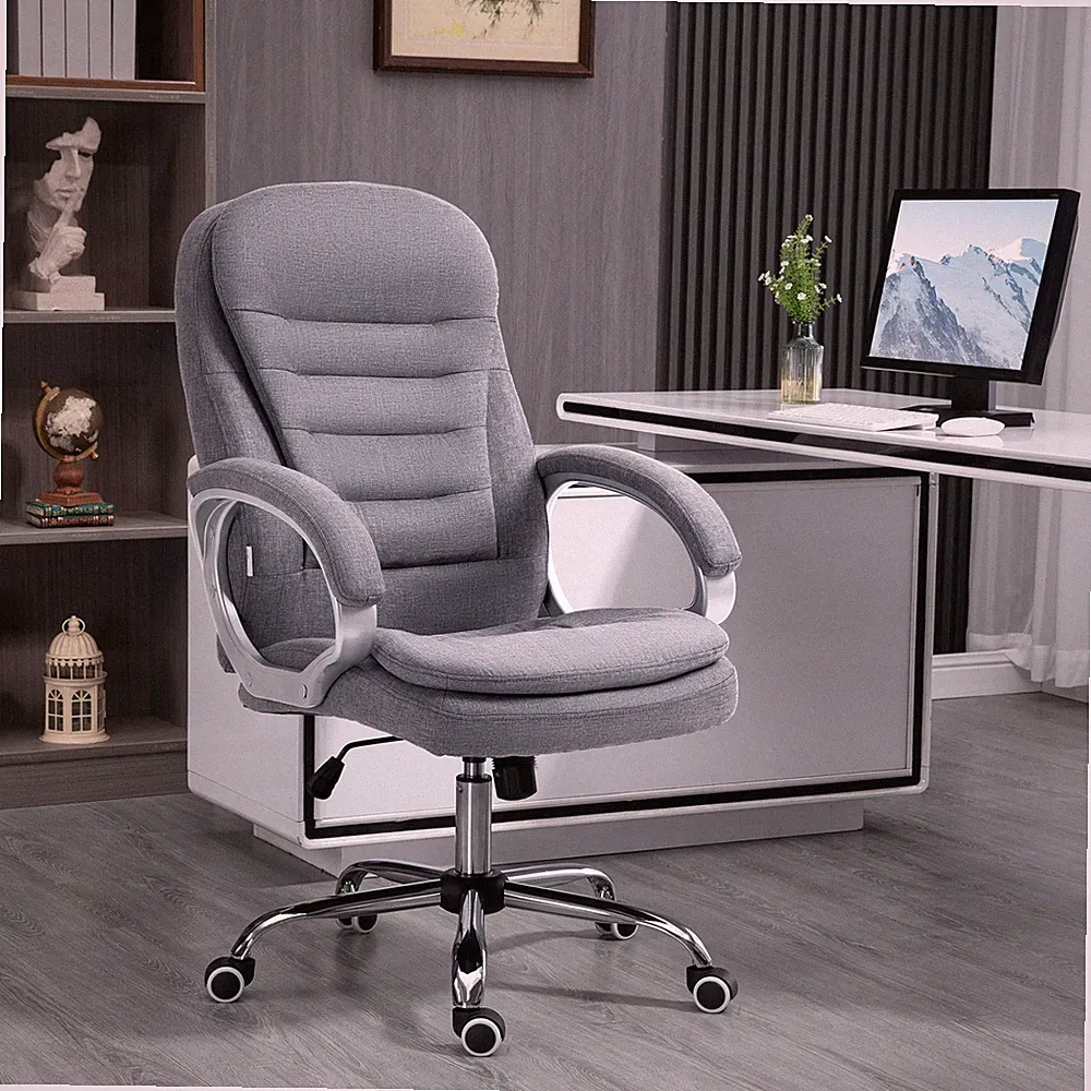 Vinsetto Bürostuhl Ergonomischer 360° Drehstuhl Wippfunktion höhenverstellbar