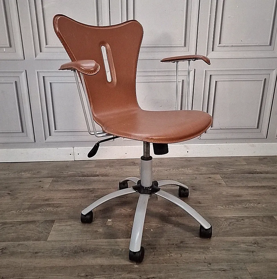 Vintage Bürostuhl Drehstuhl Schreibtisch Sitz - Retro Arne Jacobsen Style Syver 7 Repro