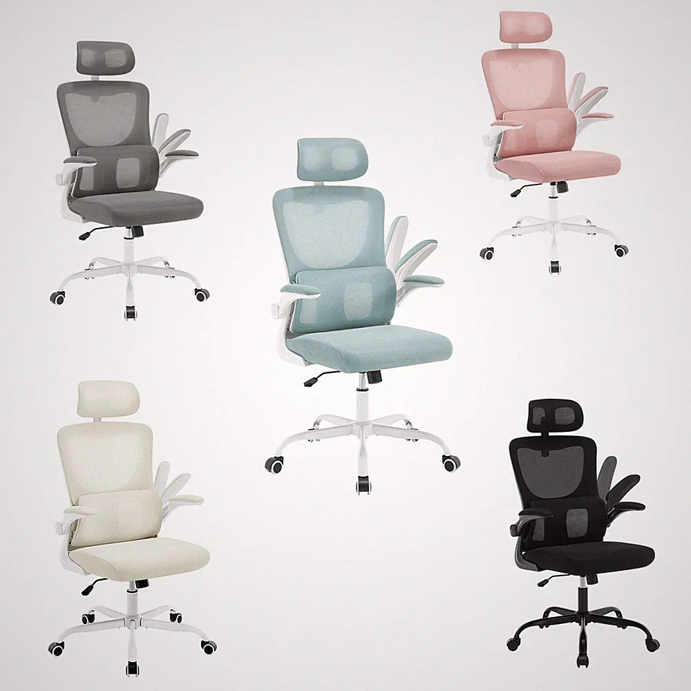 WOLTU Bürostuhl Ergonomisch Netzstoff Schreibtischstuhl Drehbar höhenverstellbar
