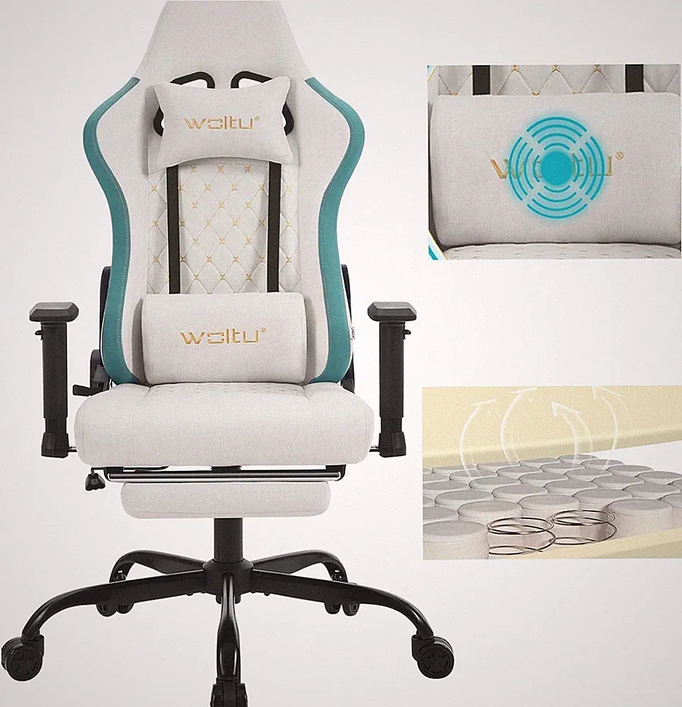 WOLTU Gaming Stuhl ergonomisch Racing Bürostuhl Drehstuhl Chefsessel bis 150kg