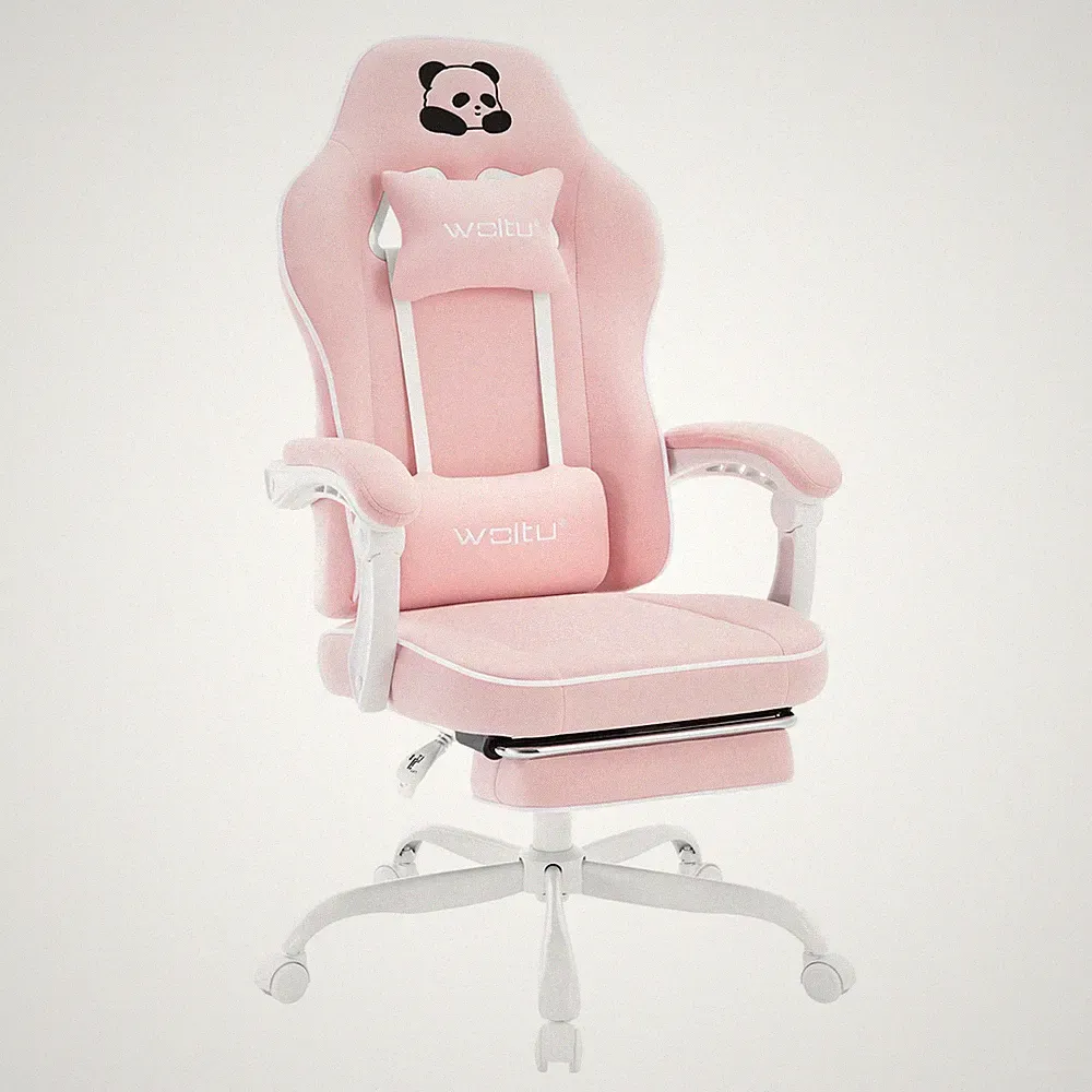 WOLTU Gaming Stuhl ergonomischer Drehstuhl Chefsessel Bürostuhl mit Kopfkissen