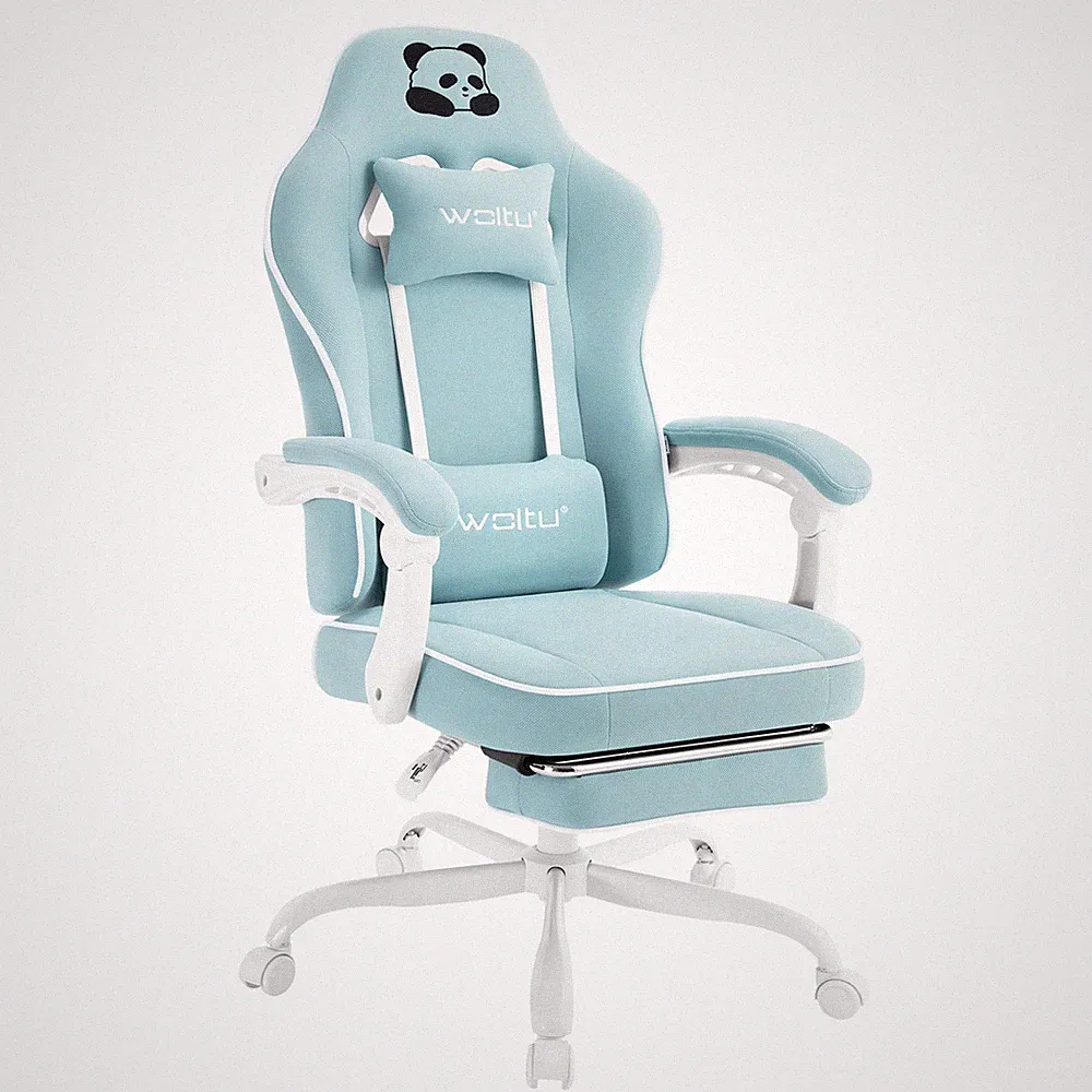 WOLTU Gaming Stuhl ergonomischer Drehstuhl Chefsessel Bürostuhl mit Kopfkissen
