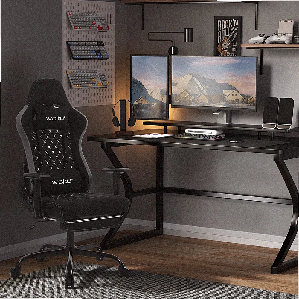WOLTU Gaming Stuhl Schreibtischstuhl ergonomisch Drehstuhl Chefsessel Bürostuhl