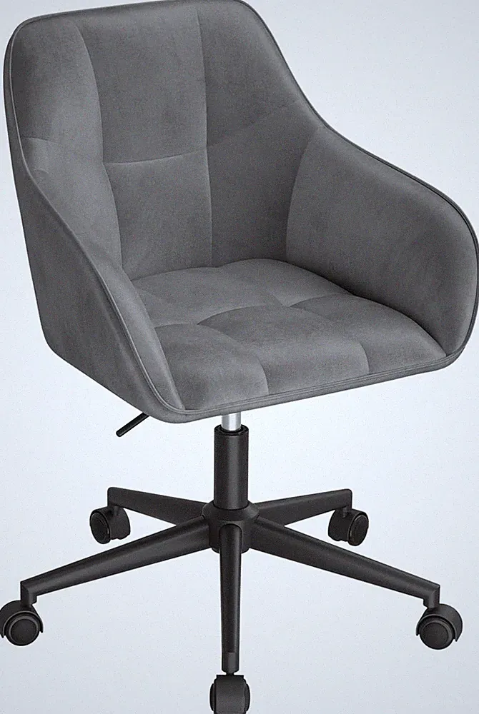 WOLTU Homeoffice Stuhl Bürostuhl Ergonomisch Drehstuhl Schreibtischstuhl Samt