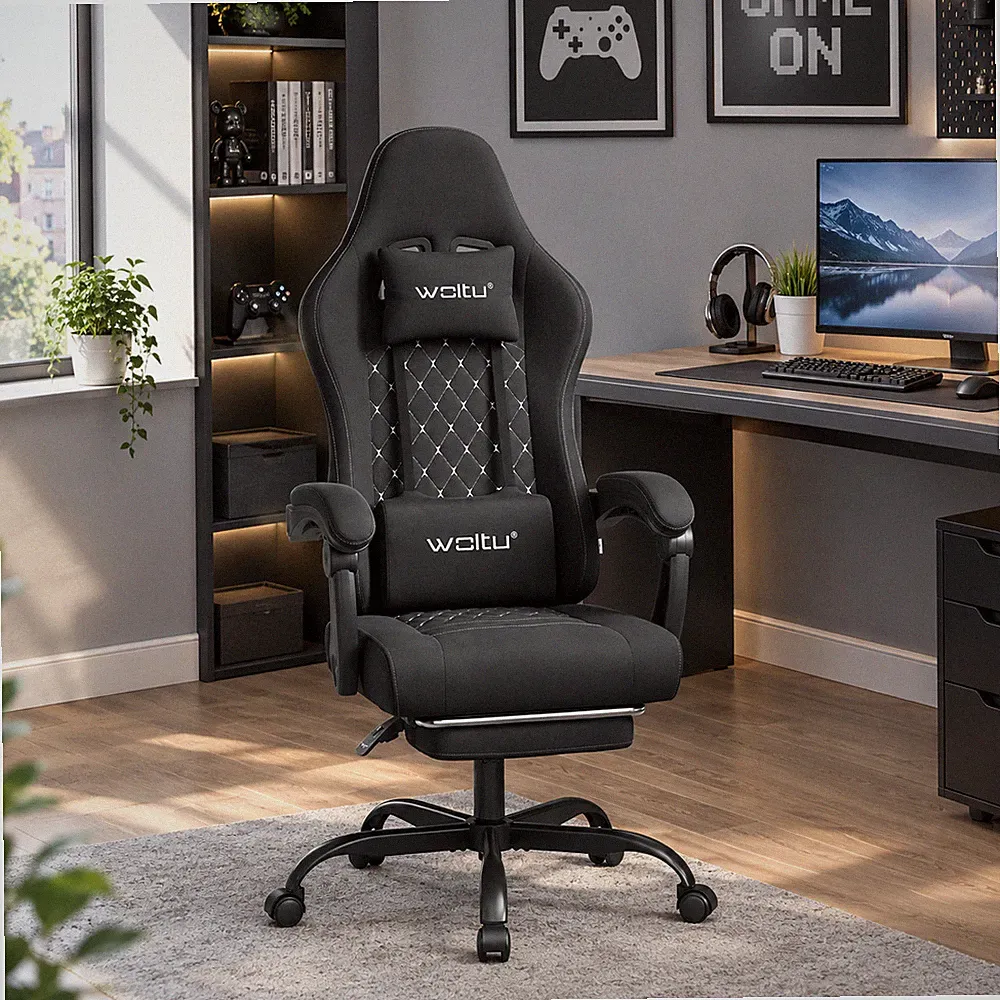 WOLTU Massage Gaming Stuhl Bürostuhl Ergonomisch Computerstuhl Drehstuhl 150 kg