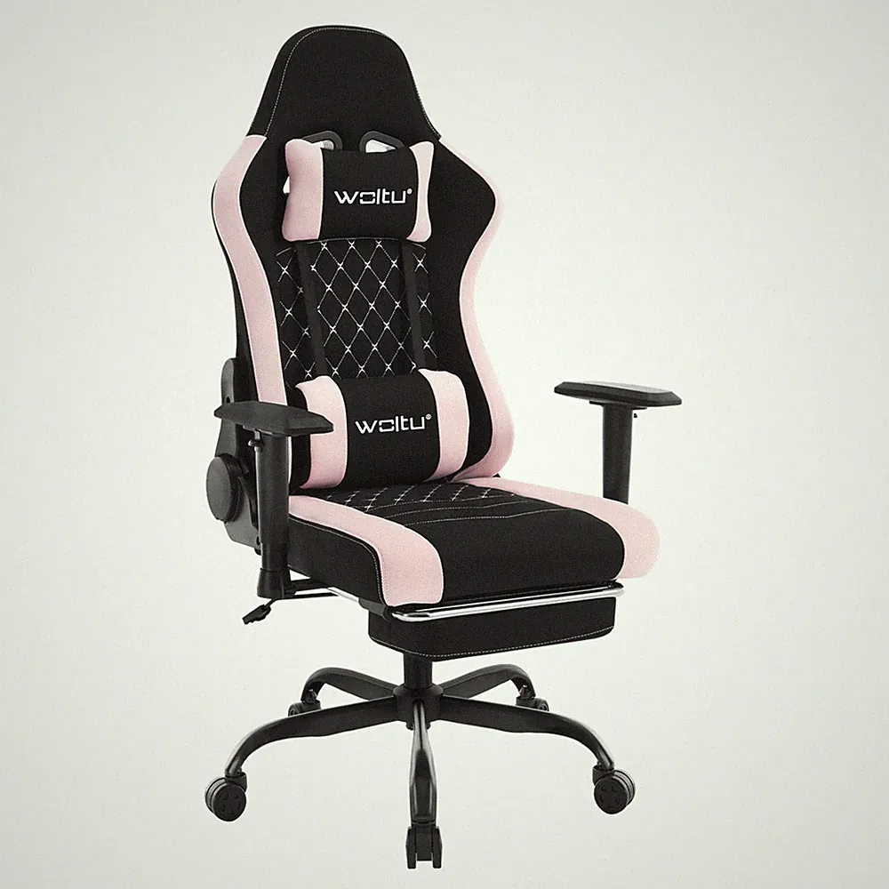 WOLTU Massage Gaming Stuhl Bürostuhl ergonomisch Racing Computerstuhl Fußstütze