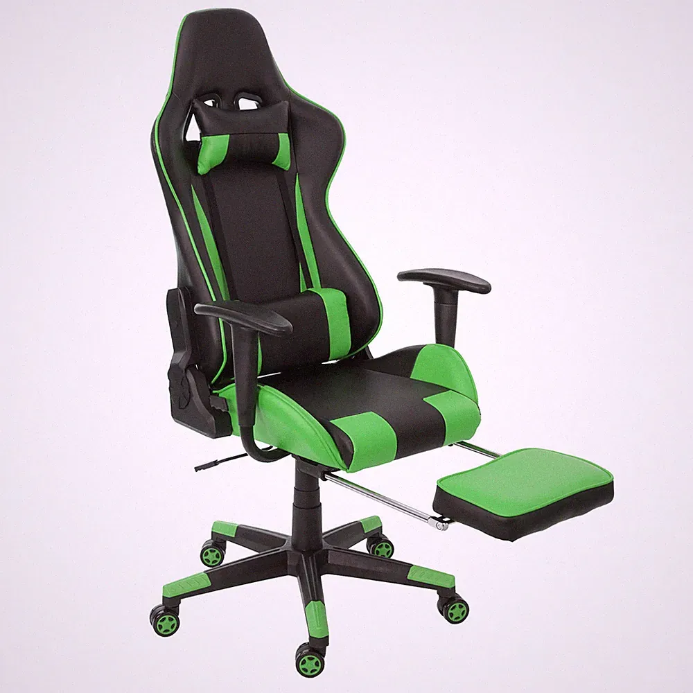 XXL RELAX Gamingstuhl 150 kg Fußstütze Bürostuhl Schreibtischstuhl 4 Farben D25